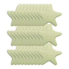 海星造型門後防撞墊, 薄荷綠, 30入