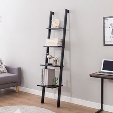 로린 4단 사다리 선반 330, 블랙