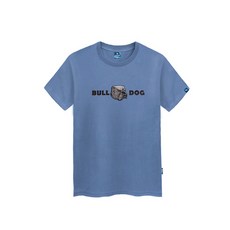 진마니아 남녀공용 불독 나염 패치 라운드 빅 사이즈 반팔 티셔츠 TS-044