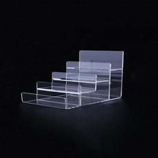 透明壓克力眼鏡太陽眼鏡支架展示架 4層, 1個, 44.3*59.5CM 層疊V型展示架 高
