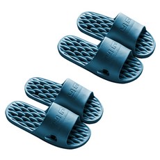 블럭마트 소프트 물빠짐 욕실화, 네이비, 2개