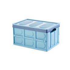 정리정돈 휴대용 공간활용 폴딩박스, 블루, 1개