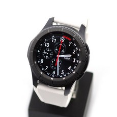 갤럭시 프론티어/기어S3/워치3 22mm 클래식 밴드 스트랩 GS3U04 (45/46mm 호환 가능) + 바내봉 2p + 교체용 툴, 화이트우레탄, 1세트