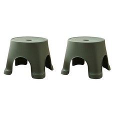 積木超市 防滑浴室椅 綠色 L, 2個