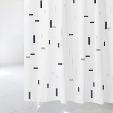 北歐風格浴簾 sc764 1800*1880mm+不鏽鋼掛鉤 12入, 1套