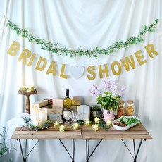 PARTYHAE 花朵新娘派對裝飾組, 金色, 1套