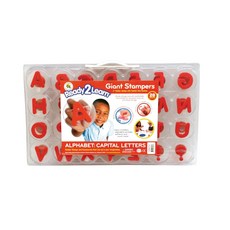 Ready2learn 孩童英文大寫字母印章, 混色