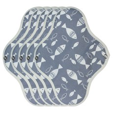 韋斯萊防水棉衛生巾中號迷彩灰色, 中型, 1入, 5個