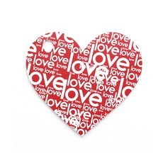 禮物包裝 愛心便條吊牌, 紅色, 120個