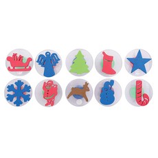 Ready2learn 嬰兒聖誕郵票, 混色