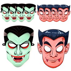 indi.k 德古拉面具 5入+撒旦面具 5入, 混合顏色, 1套