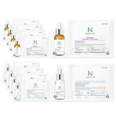 앰플엔 펩타이드샷 2스텝 마스크 5p + 히알루론샷 앰플 2스텝 마스크 5p 세트, 1개