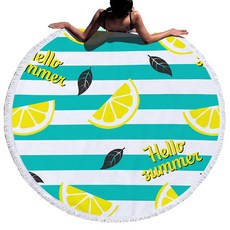 콩 K Items 夏日水果圓形海灘巾 B款, 1, 1個