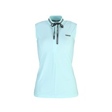 KIM YOUNG JOO SPORTS Ferraers女子黑色絲帶無袖T襯衫Atyj5012m0