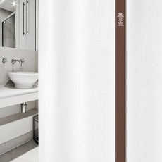 森林 北歐風格 浴簾 sc908 S + 塑膠掛環, 1套