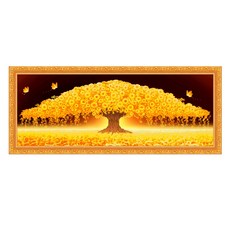 Bling Bling 金錢樹DIY珠寶十字繡BL5D-3009, 混色, 1個