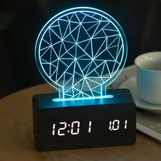 FLaITO 造型LED電子時鐘, 黑色的