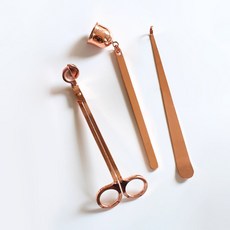 Popoferia Nordic Sensation 香味蠟燭蠟燭護理燈芯 Dipper+燈芯修剪器+鼻煙器套組, 金子, 1套