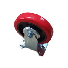 엘카 우레탄 수레바퀴 고정형 12.3cm, 1개