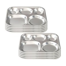 스텐 무광 3찬 유아동용 식판세트, 식판 10p, 1개