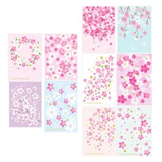 櫻花明信片, 混色, 100個