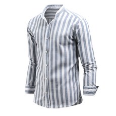 DAKUANG 男款條紋長袖襯衫 C06D14_st2115
