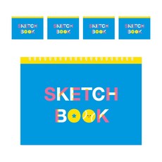 M&M教育 Mugorang 線圈素描本, 345 x 250 mm, 20張, 5個