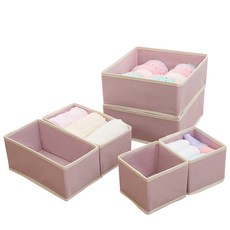 OON 부직포 다용도 정리함 3종 x 2p 세트, 핑크, 1세트