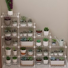 GAPANG 多功能花盆架 V, 白色的, 6層