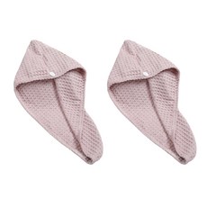 aryko Waffle 乾髮巾, 粉色的, 2個