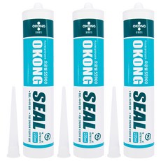 OKONG Seal SS900 矽密封膠無醋酸灰色 270ml, 3個