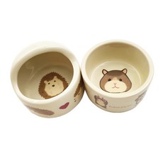 刺蝟女王角色陶瓷餐具 2件組, 刺猬，倉鼠, 1套