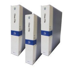 Youngoh 索引透明文件夾 A4 100頁, 藍色, 3個