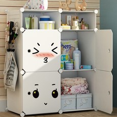 가팡 이모티콘 옷장 F, 화이트