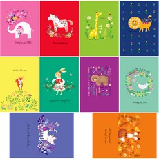 童話世界明信片 10款, 混色, 1套