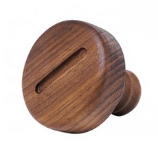 더플로우컴퍼니 원목 볼트 인테리어 벽 후크 검은호두일자 S, 혼합색상, 1개