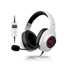 Britz 虛擬7.1聲道USB電源可拆卸旋轉麥克風PC電腦遊戲耳機, KG30, 白色的