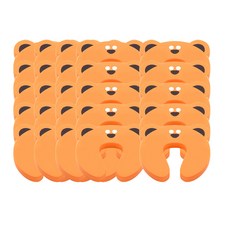 動物造型防夾手門擋, 橘色, 25入