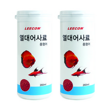 리컴 중형 열대어 사료, 2개, 260ml