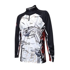 Deuce釣魚功能釣魚長袖T恤QDT-802, 混色