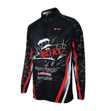 DEUCE FISHING 機能性釣魚長袖T恤 QDT-804, 混合色