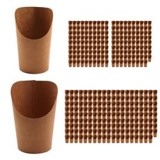 PACKAGE HERO 牛皮紙烘焙圓柱形支架托盤架大 200p + 小 200p, 1套