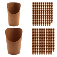 포장대장 크라프트지 베이커리 원통 스탠드 트레이홀더 대 100p + 소 100p, 1세트