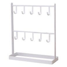 JCP簡約鑰匙圈展示架, 白色的, 1個