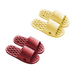 블럭마트 소프트 물빠짐 욕실화, 랜덤 발송, 2개