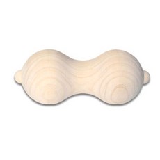 JJun 扁柏木花生按摩球, 1個, 混色