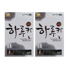 동국제약 하루카 염색약, 7호 흑갈색, 2개