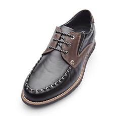 VONIN 男款時尚牛皮彈性彩色手工縫製休閒鞋 SV016BK