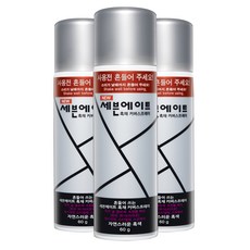 세븐에이트 흑채 커버스프레이 60g, 자연스런흑색, 3개