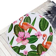 KONG K Items 多種設計圓形沙灘巾 B 150 x 150 cm, 3, 1個